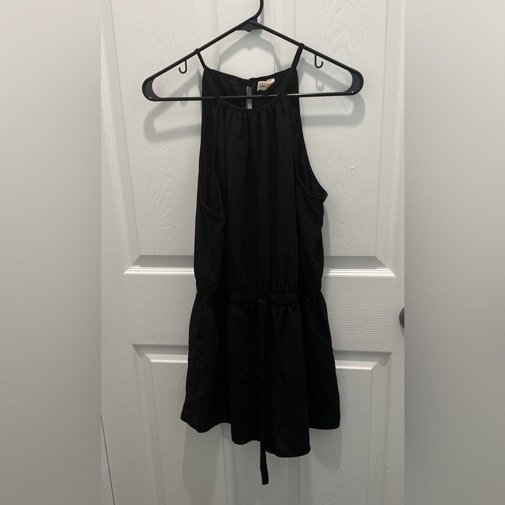 Bebop Black Sleeveless Women's Romper